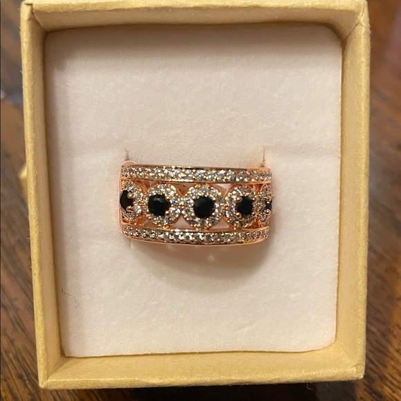 Bomb Party Jewelry - BP OG Black Onyx CZ w/ Rose Gold Plating RG52531 Bedazzling Stars